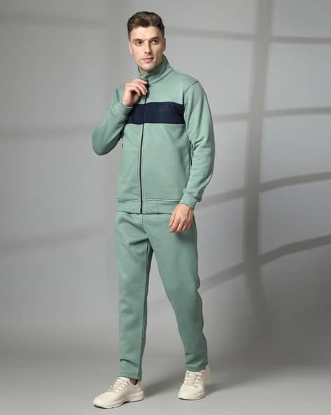Buy PastelGreenNavy Tracksuits for Men by Chkokko Online