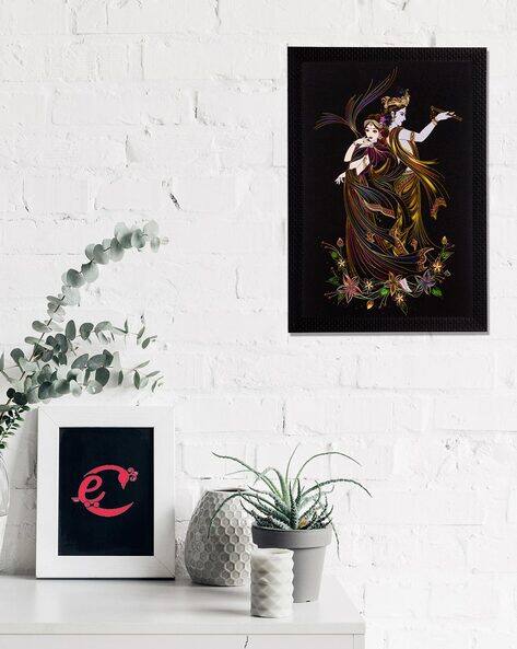 Ecraftindia Lord Krishna & Radha UV Art Painting