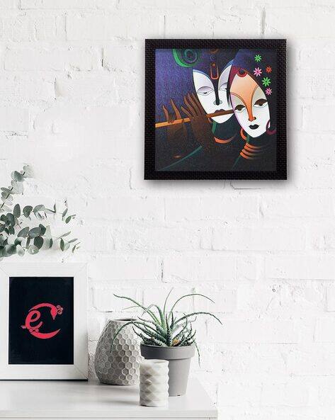 Ecraftindia Graphic Radha Krishna UV Art Painting