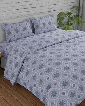 huesland Cotton Bedsheet With 2 Pillow Cover-picture-7