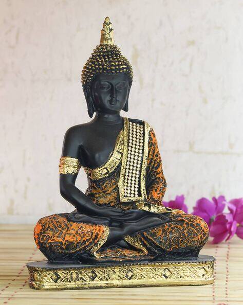 Ecraftindia Meditating Buddha Decorative Showpiece