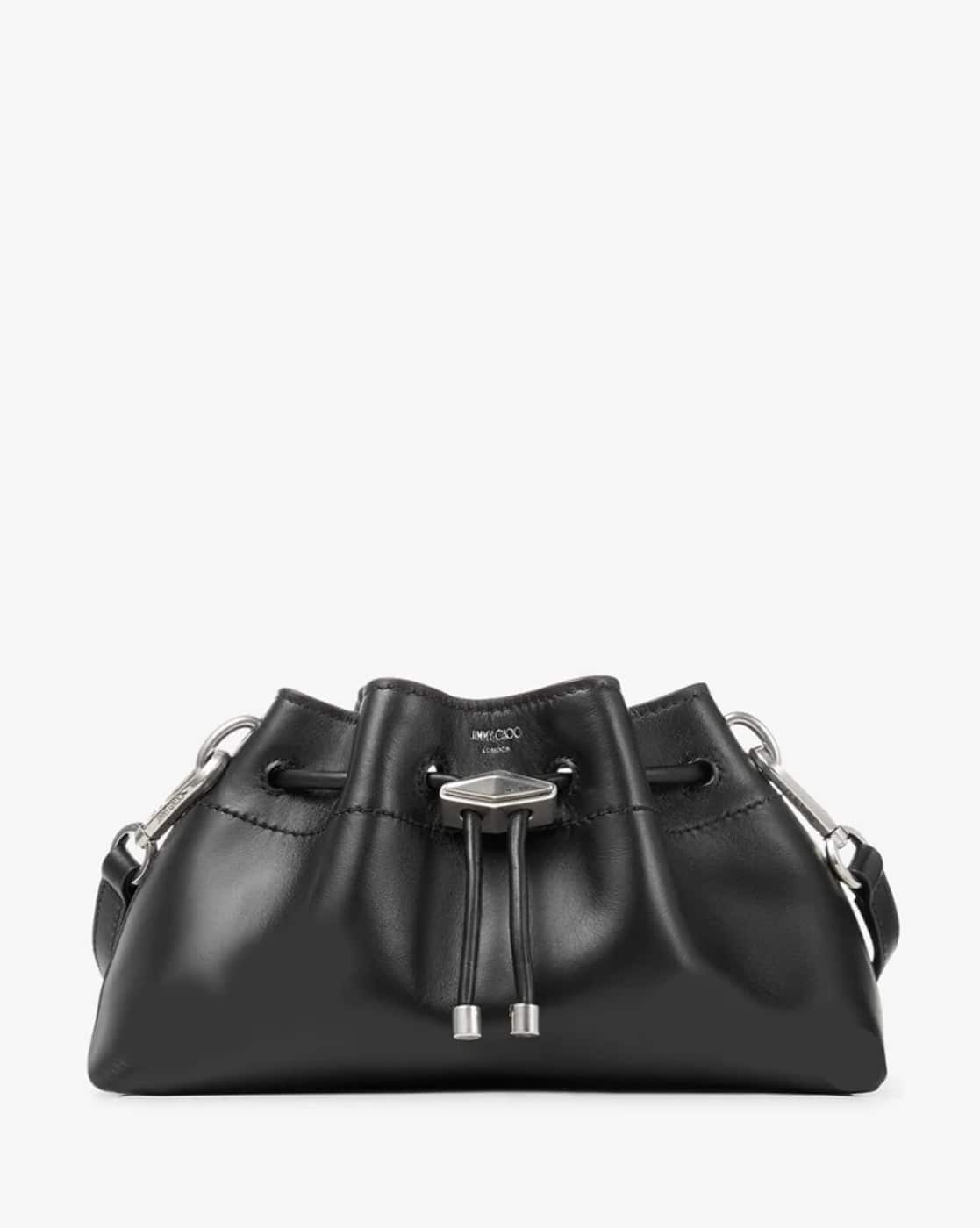 Buy Jimmy Choo Cinch S Leather Bag | Black Color Women | AJIO LUXE