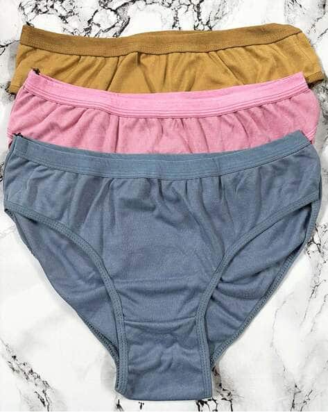 BEACH CURVE Pack Of 3 Women Printed Hipsters with Elasticated Waist