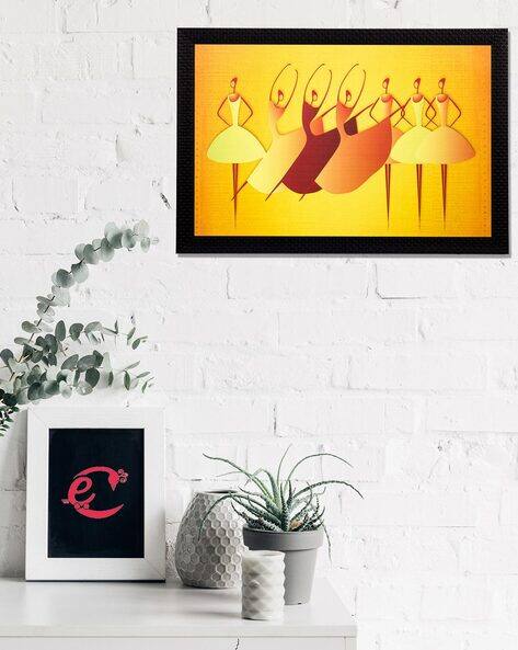 Ecraftindia Abstract Dancing Girls Wall Art 20" X 14"