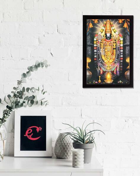 Ecraftindia Lord Balaji Satin Matt Texture UV Art Painting