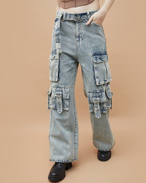 Straight Mid Rise Jeans