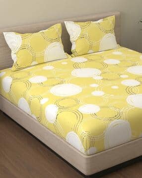 huesland Cotton Bedsheet With 2 Pillow Cover-picture-28