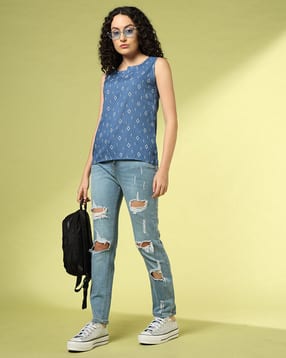 acai Women Printed Relaxed Fit Top-picture-13
