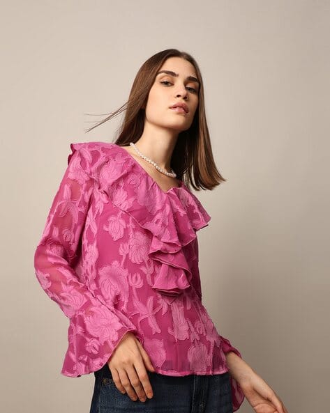Women Floral Print Relaxed Fit Top