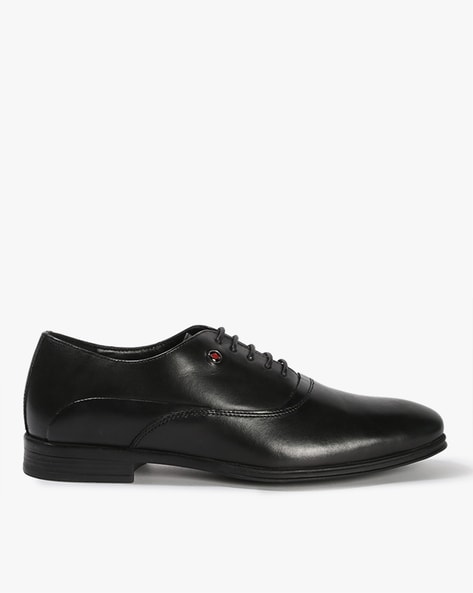 Men Low-Top Plain-Toe Oxfords