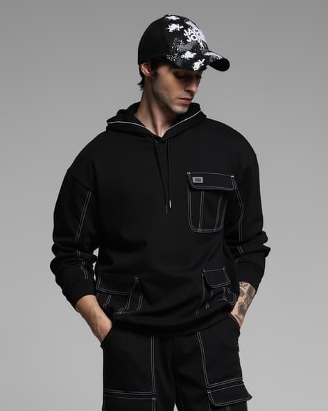 XXL】ennoy - 3LAYER SHELL HOODIE (BLACK) Buy Black Sweatshirt