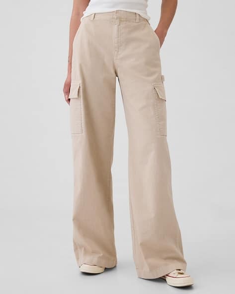 Buy Beige Trousers Pants for Women by GAP Online