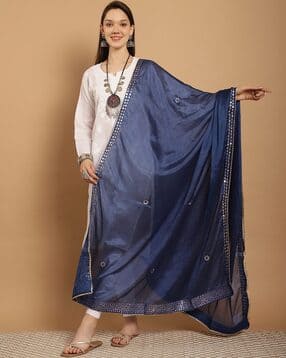 svaraa Women Dupatta with Embellished Border-picture-15