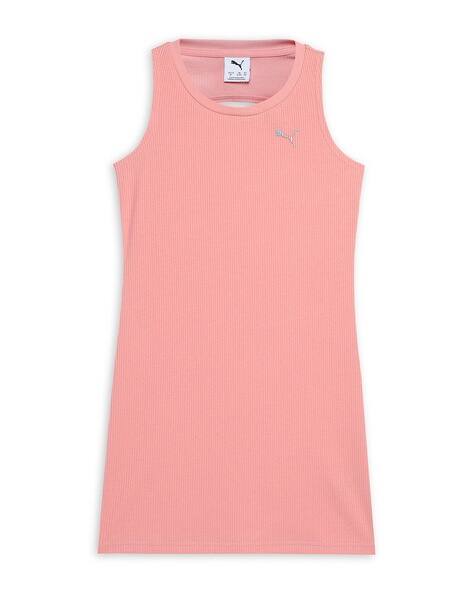 strapless open back dress PUMA Girls Tennis Dress 5-6 Years XS Pink Polyester  Messina Hembry
