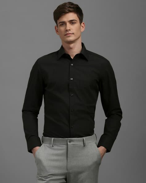 Buy Black Shirts for Men by FRENCH CROWN Online | Ajio.com