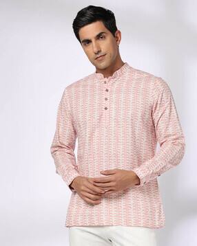 royaaj Men Printed Slim Fit Short Kurta-picture-40