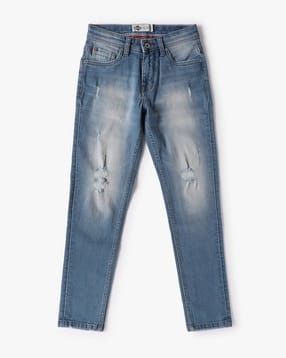 lee cooper Boys Stone-Wash slim Fit Jeans-picture-27