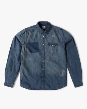 pepe jeans Boys Washed Distressed Regular Fit Shirt-picture-34