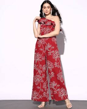 outryt by azorte One-Shoulder Frill Jumpsuit-picture-14