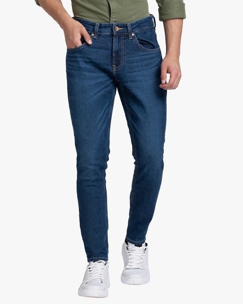 SPYKAR Men Mid-Wash Kano Slim Fit Jeans