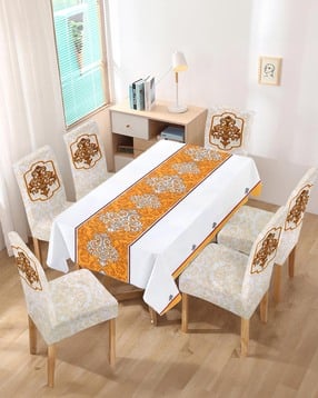 Floral Table And Chair Cover Set-image-19