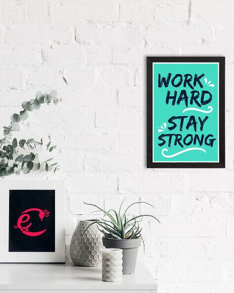 Ecraftindia Rectangle Motivational Quote UV Art Painting