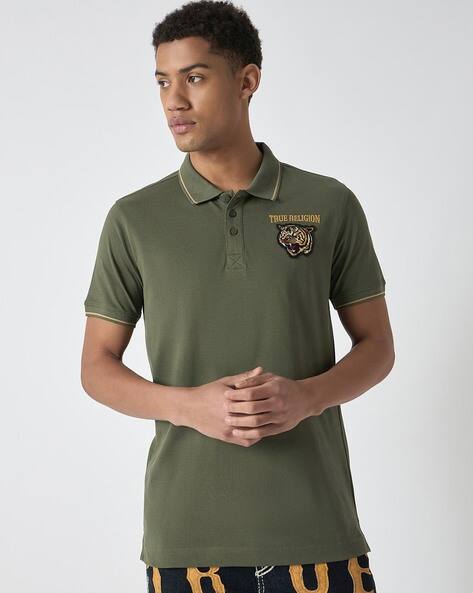 Men Regular Fit Polo T-shirt