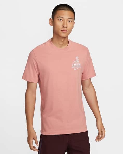 NIKE Men Running Regular Fit Crew-Neck T-Shirt
