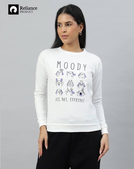 Women Graphic Print Regular Fit Sweatshirt