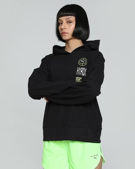 Buy PUMA Black Sweatshirt Hoodies for Women by PUMA Online