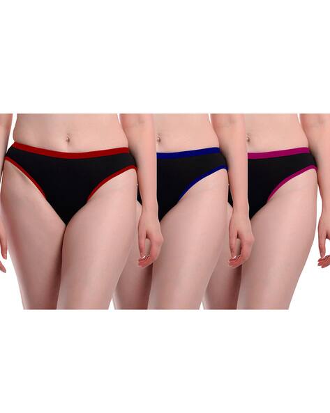 Fashion Comfortz Pack of 3 Mid-Rise Seamless Briefs