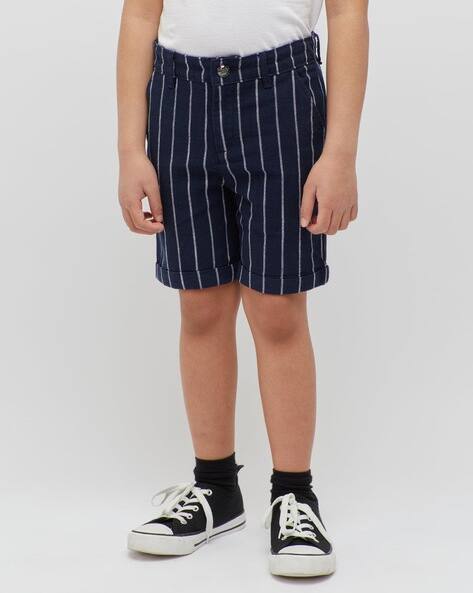 Buy Navy Blue Shorts 3/4ths for Boys by One Friday Online