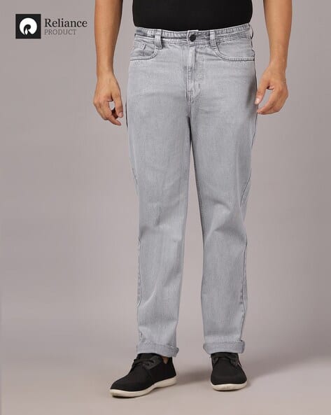 Buy Grey Jeans for Men by FASHION WORLD Online
