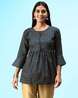 Nibi Prachi Top - Buta Blue