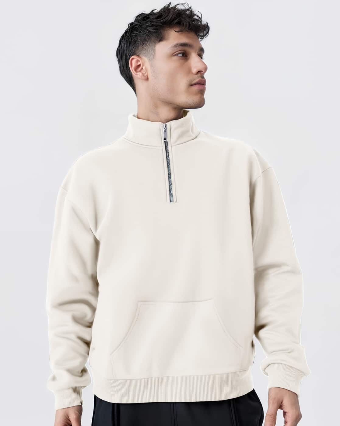 Buy Off White Sweatshirt & Hoodies for Men by MANIAC Online | Ajio.com