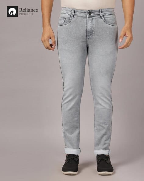 Buy Grey Jeans for Men by FASHION WORLD Online