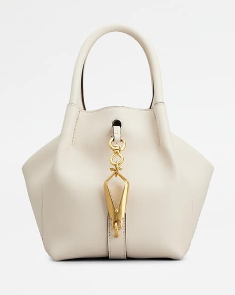 Buy Tod's Women MSC Mini Leather Satchel | White Color Women