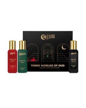 beardo Pack of 3 Three Worlds of Oud Luxury Perfume Giftset Devil'S Oud Mortal Oud Divine Oud-picture-31