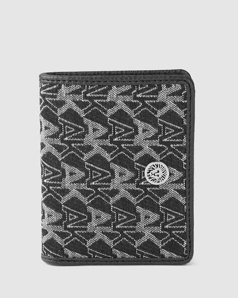 ANNE KLEIN Men Bi-Fold Wallet with Metal Logo