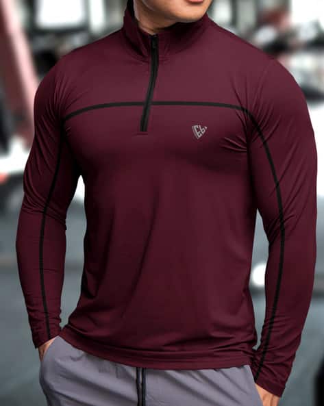 EYEBOGLER Men Panelled Regular Fit Round-Neck T-shirt