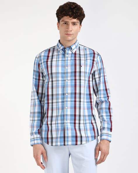 Product image of TOMMY HILFIGER Men Checked Regular Fit Cotton Shirt
