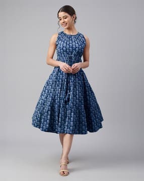 Women Floral Tiered Dress-image-41