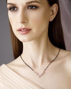 rubans Women Diamond-Studded Beaded Mangalsutra-picture-53