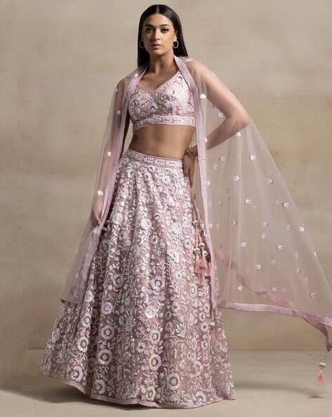 Women Embellished & Embroidery Lehenga Choli Set with Dupatta