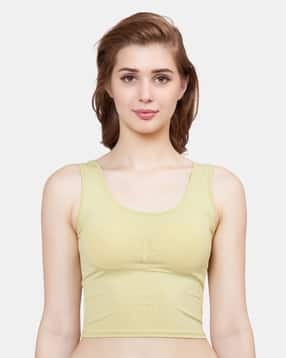 plumbury Women Padded Crop Top Slip Camisole-picture-11