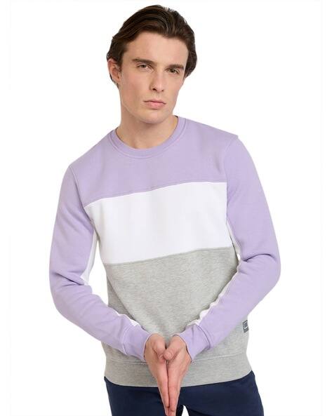 Colorplus Men Colourblock Regular Fit Sweatshirt