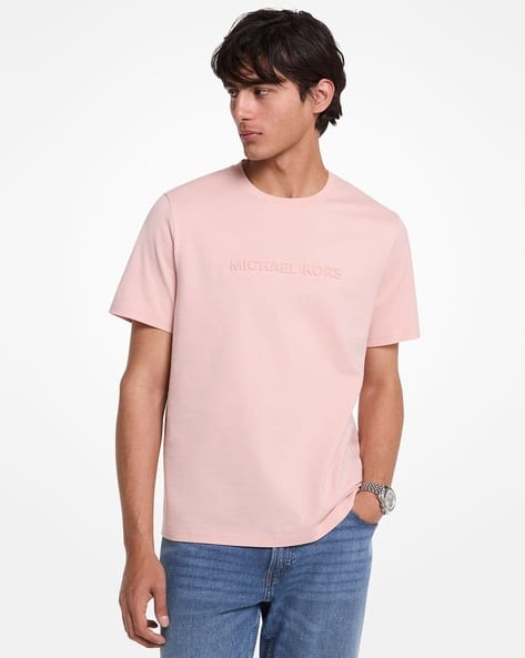 Tシャツ・カットソー Michael Kors Men T-shirt Pink CF4529HIV2 674 Tシャツ・カットソー Michael Kors Men T-shirt Pink CF4529HIV2