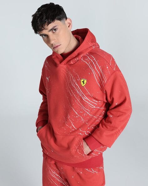 Scuderia Ferrari Race Colour Splash Motorsport Men Hoodie