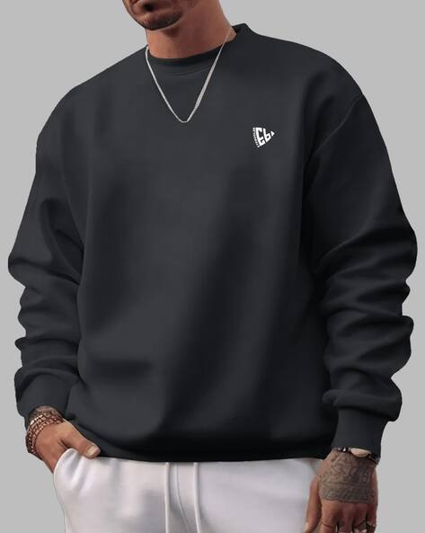 EYEBOGLER Men Sweatshirt With Round-Neck