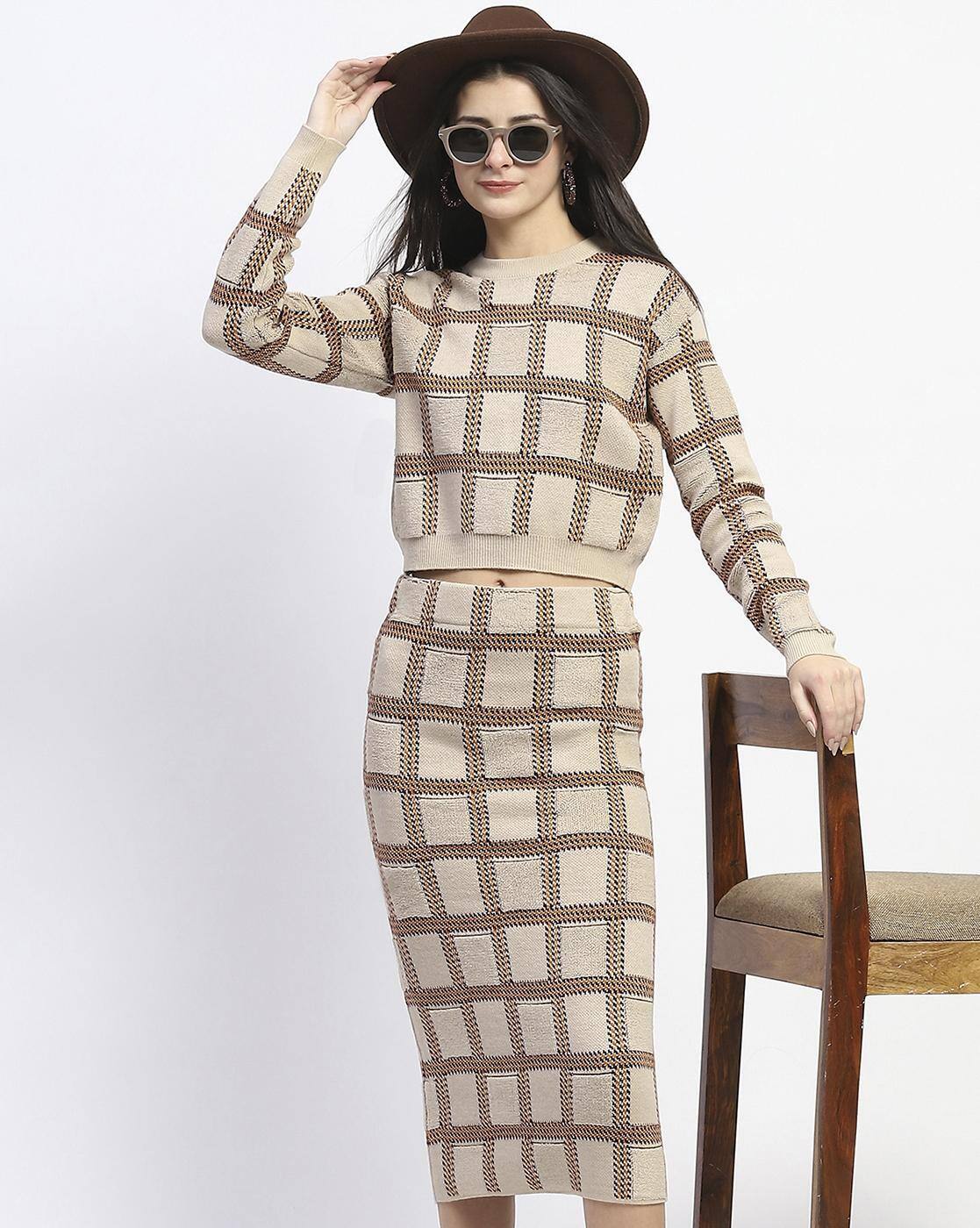 Buy Beige Co-ord Sets for Women by MADAME Online | Ajio.com